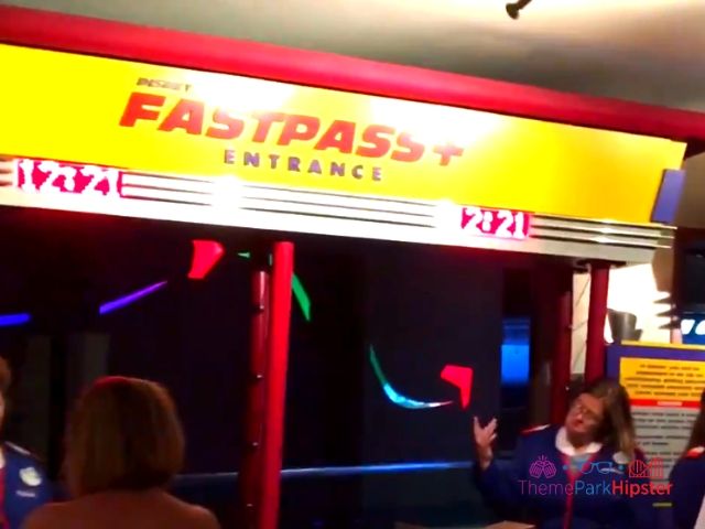 Soarin at Epcot Entrance in the Land Pavilion with FastPass wait time 