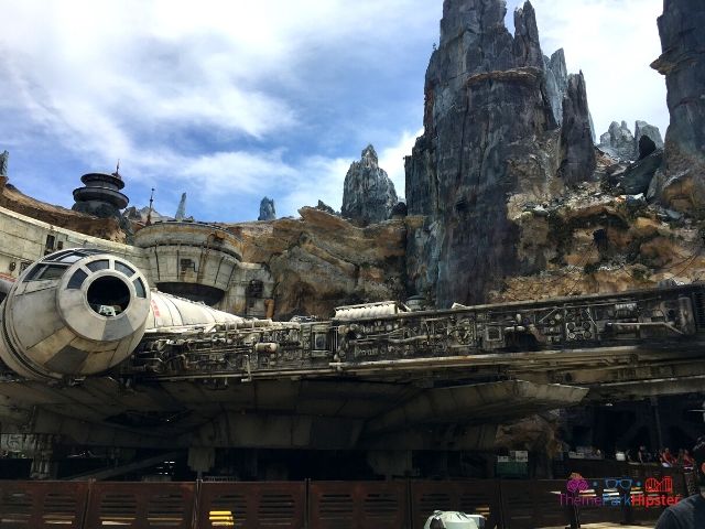 Star Wars Galaxy Edge Smugglers Run Entrance at Disney Hollywood Studios. Making it good to know how much does Disney World Cost.