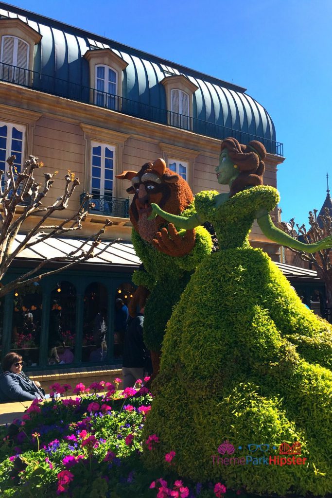 Beauty and the Beast Topiary Epcot Flower and Garden Festival. Keep reading to get the best things to do at Epcot Flower and Garden Festival.