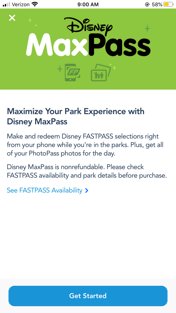 Disneyland MaxPass and FastPass App