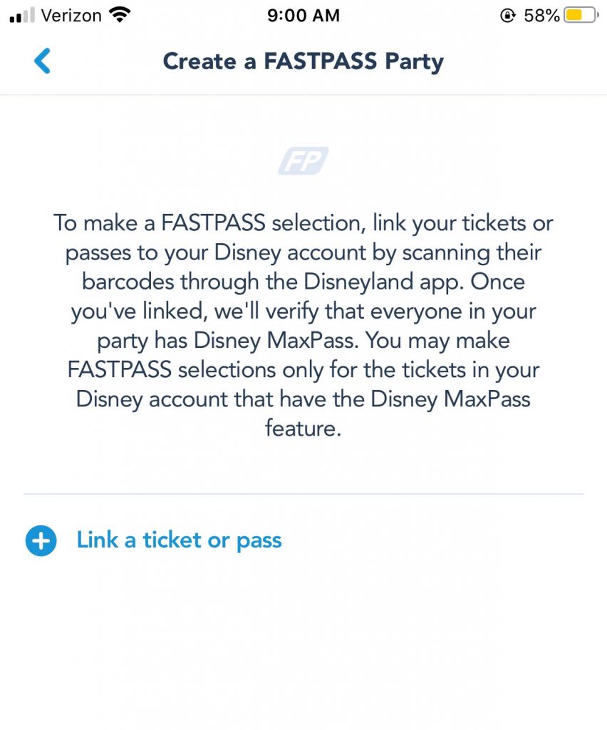 Disneyland MaxPass Option to Link Theme Park Tickets