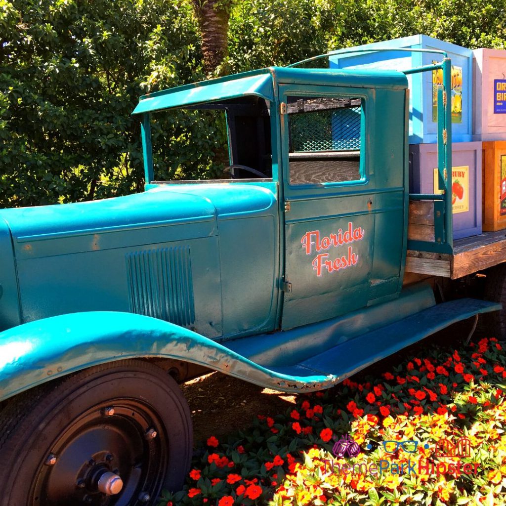 2024 Epcot Flower and Garden Festival Florida Fresh Truck. Keep reading to learn how to go to Epcot Flower and Garden Festival alone and how to have the perfect solo Disney World trip.