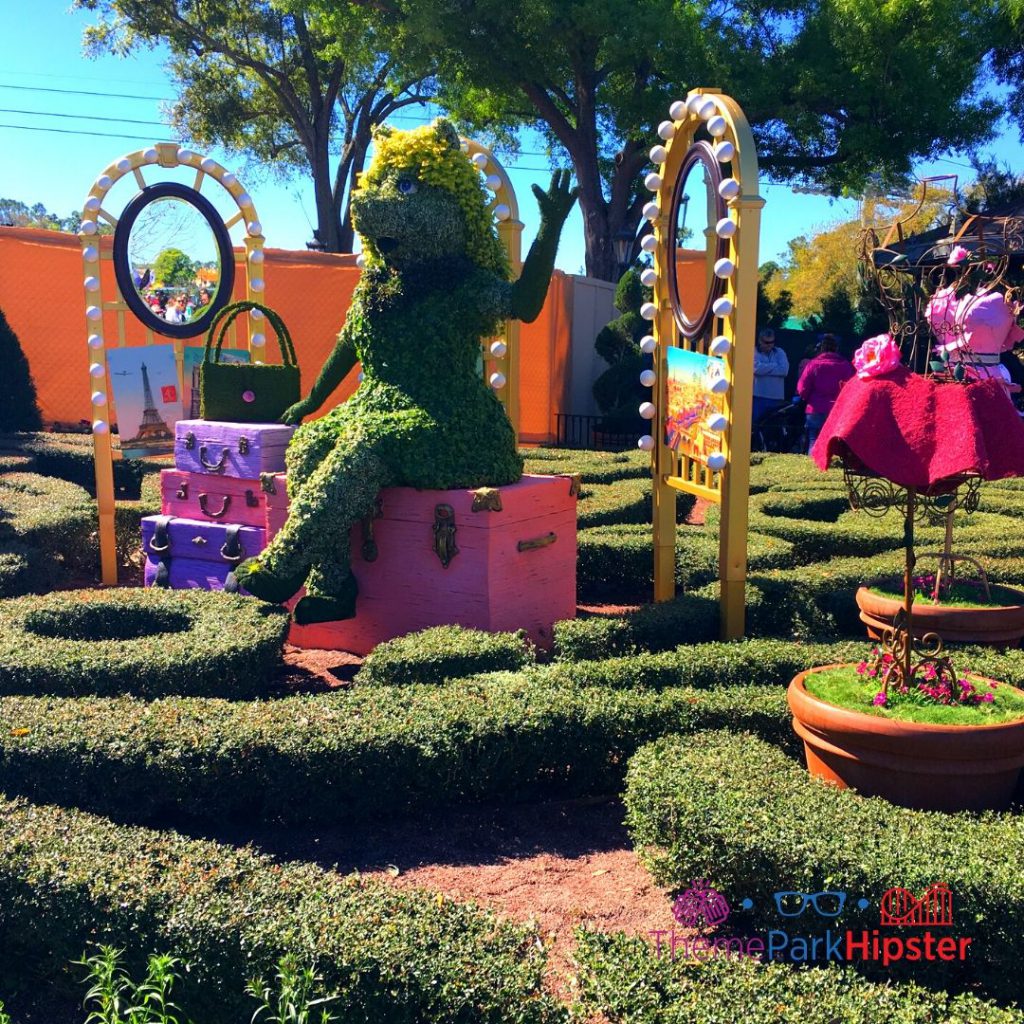 Epcot Flower and Garden Festival Miss Piggy Topiary. Keep reading to see the best epcot flower and garden topiaries through the years!