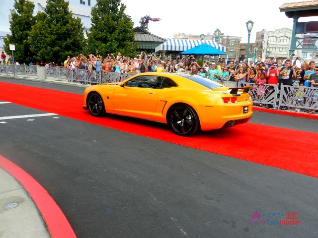 Transformers the Ride Universal Studios Grand Opening Day with Bumble Bee Car