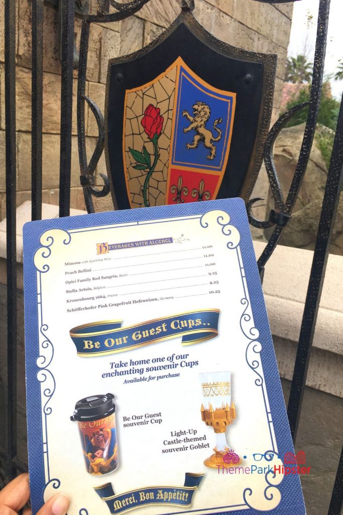 Be Our Guest Restaurant Drink Menu