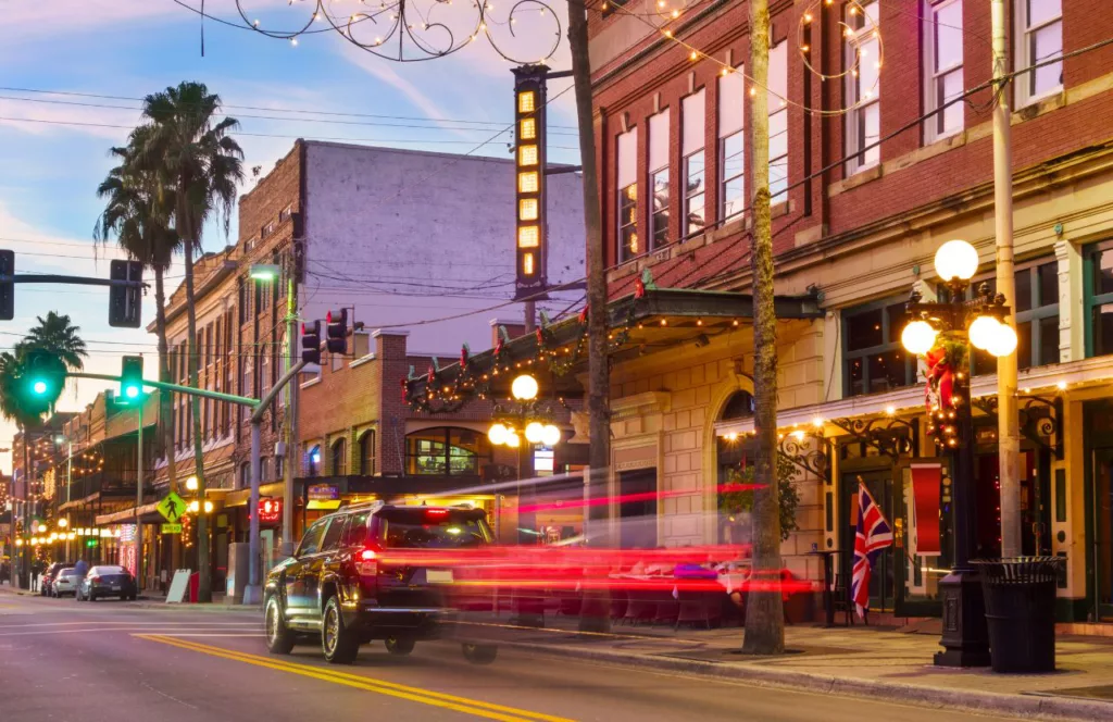 Ybor City during the holidays in Tampa, Florida. Keep reading to get the best things to do in Tampa with CityPASS Tampa.