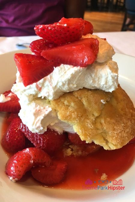 Boathouse at Disney Springs Strawberry Shortcake with Whipped Cream