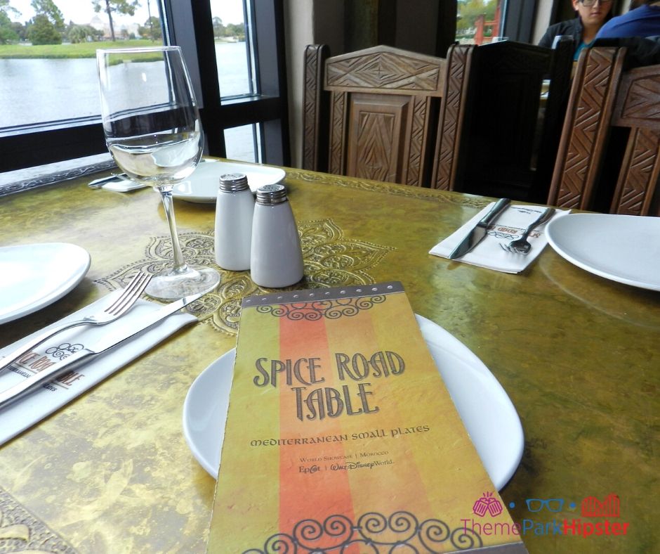 Spice Road Table at Epcot Window Seat Overlooking Lagoon
