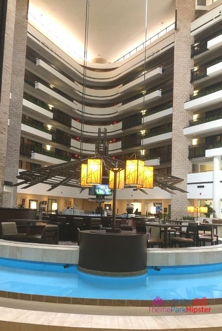 Embassy Suites I Drive 360 Orlando Lobby Breakfast and Happy Hour Area 
