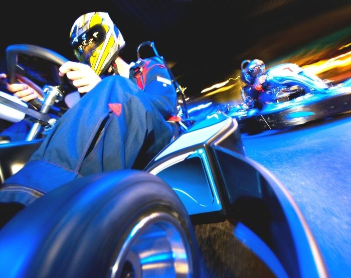 I Drive NASCAR go carts. things to do in Orlando other than Disney.