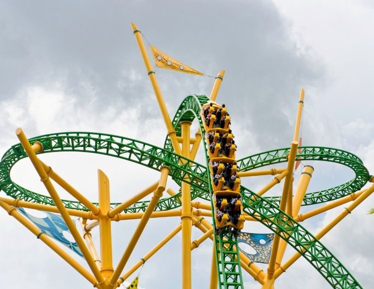 Cheetah Hunt Roller Coaster at Busch Gardens Tampa. Want the perfect Busch Gardens itinerary? Keep reading to see is one day enough for busch gardens tampa.
