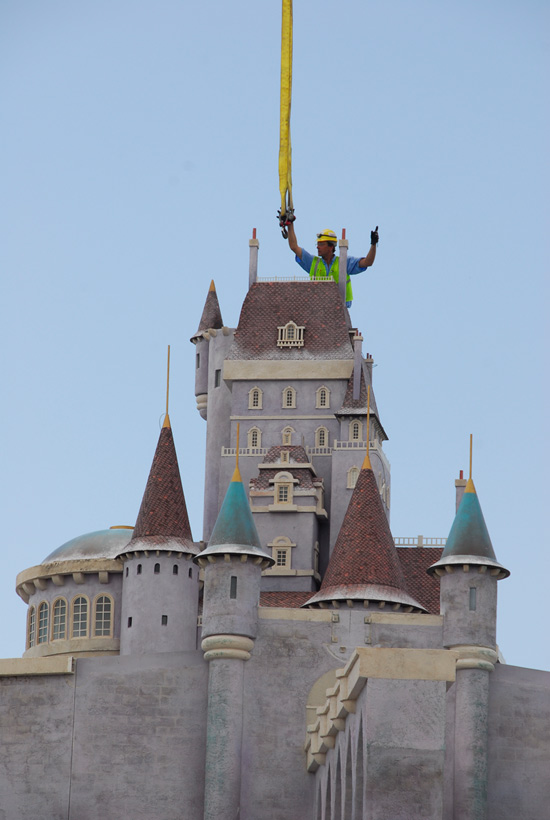 The Beast's Castle Construction from Disney Parks Blog