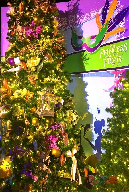 Disney Springs Christmas Tree Trail Princess and the Frog. Keep reading to get your perfect Disney Resort Christmas Decorations Tour!