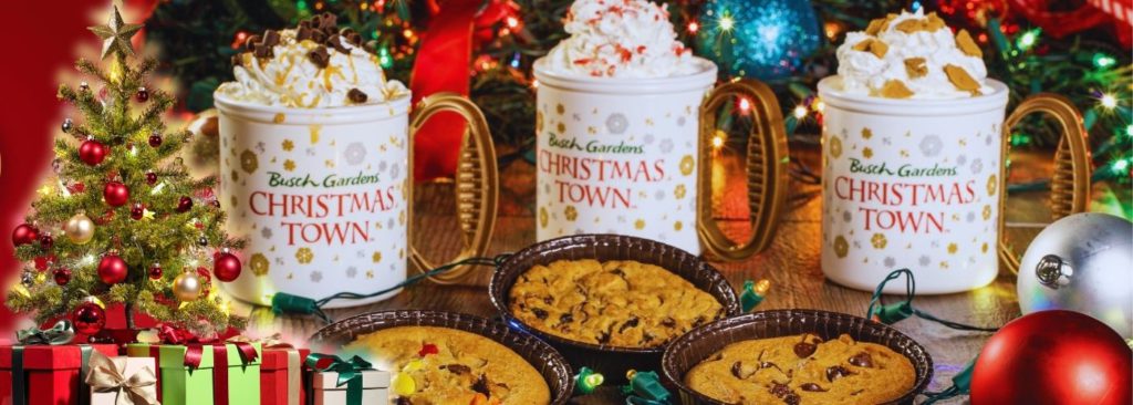 Busch Gardens Christmas Town with Deep Dish Chocolate Chips and Hot Cocoa