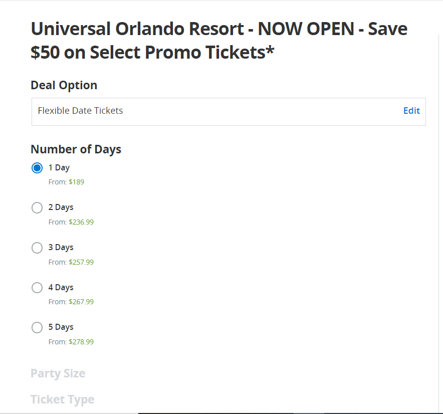 Universal Studios Groupon Tickets and Prices