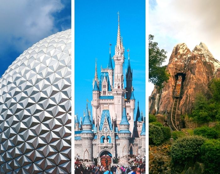 How big is Disney World with Spaceship Earth Cinderella Castle Mount Everest