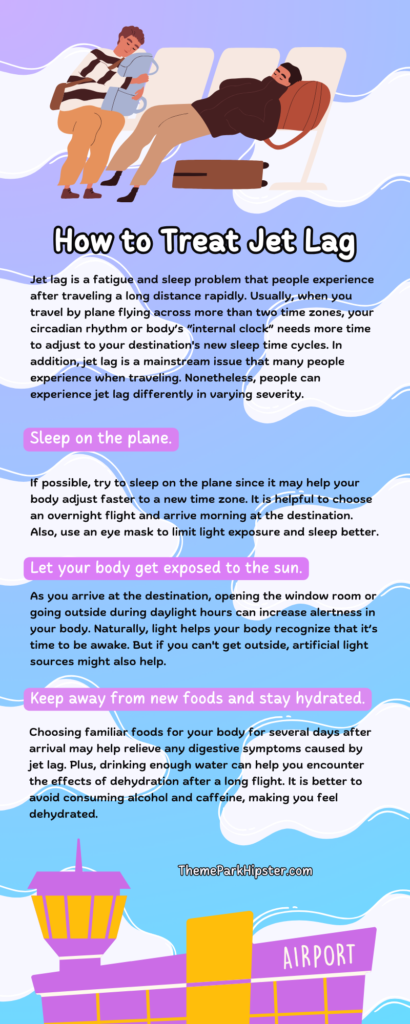 How to Treat Jet Lag at Disney World Infographic