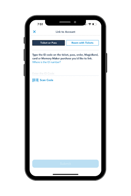 My Disney Experience App How to Link Magic Band or Tickets