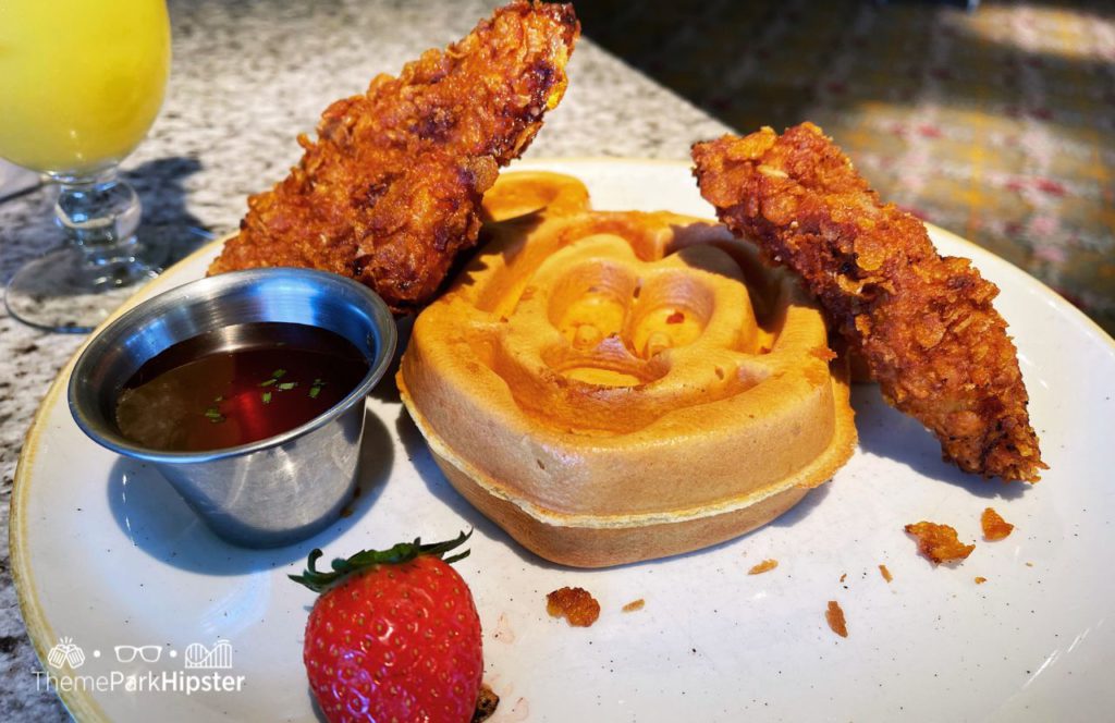 Disney's Grand Floridian Cafe Restaurant Mickey Mouse Waffles and Chicken