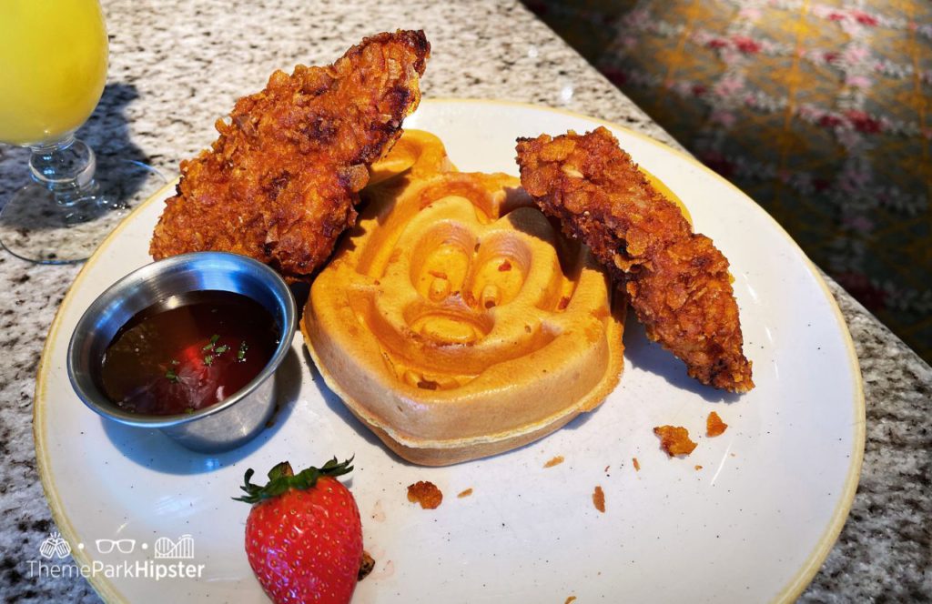 Disney's Grand Floridian Cafe Restaurant Mickey Mouse Waffles and Chicken. Keep reading to learn How to Find the BEST Disney Travel Agent and Why You NEED One!