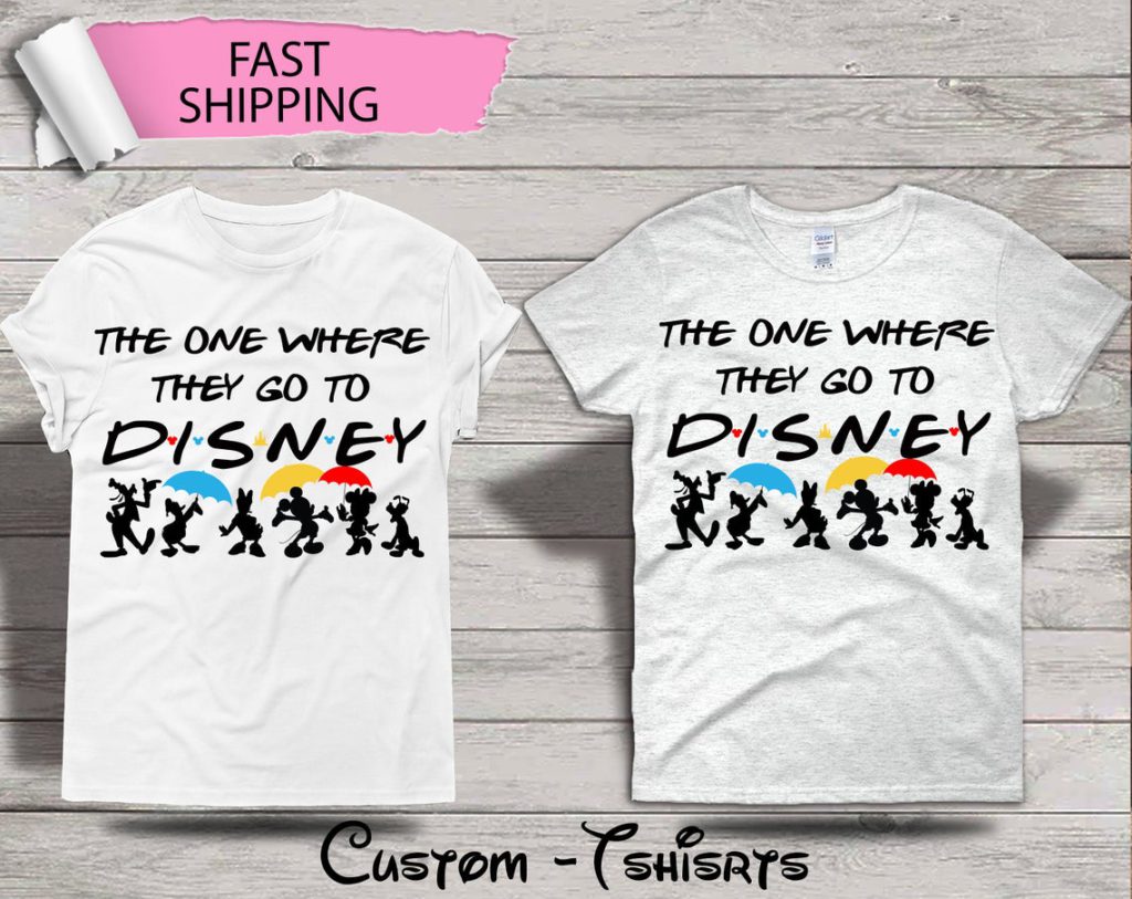 Etsy Disney Friends Shirt. One of the best Disney shirts for adults.