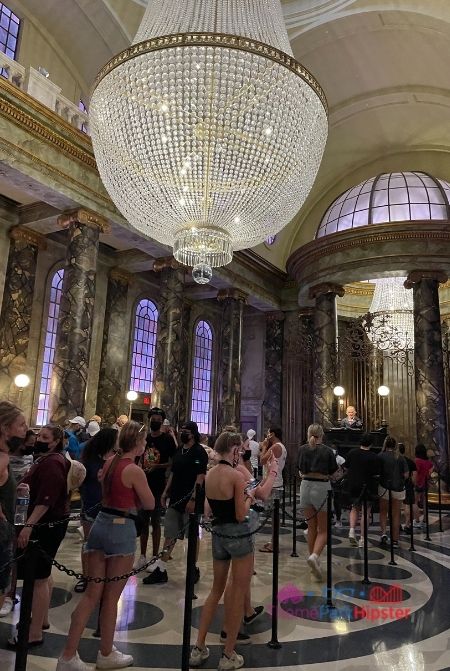 Gringotts Bank interior with Globin at Diagon Alley making it one of the best rides at Universal Studios Florida