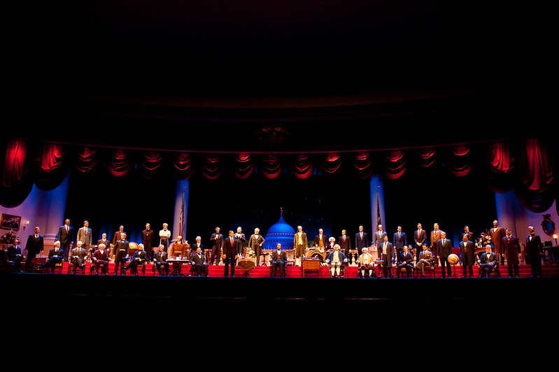 Hall of Presidents at the show Magic Kingdom.