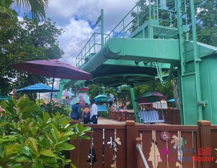 Ski Lifts at Blizzard Beach Water Park. Keep reading to see what's the best Disney water park in our Typhoon Lagoon vs Blizzard Beach guide!