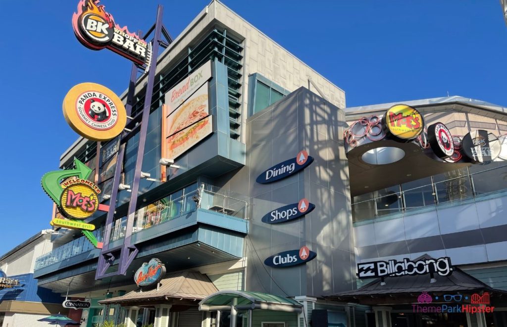 Universal CityWalk Orlando Restaurants Burger King, Panda Express and Moe's. Keep reading to get the full Guide to Universal CityWalk Orlando with photos, restaurants, parking and more!
