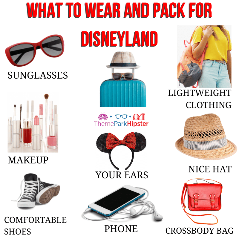 What to wear to Disneyland in July checklist.
