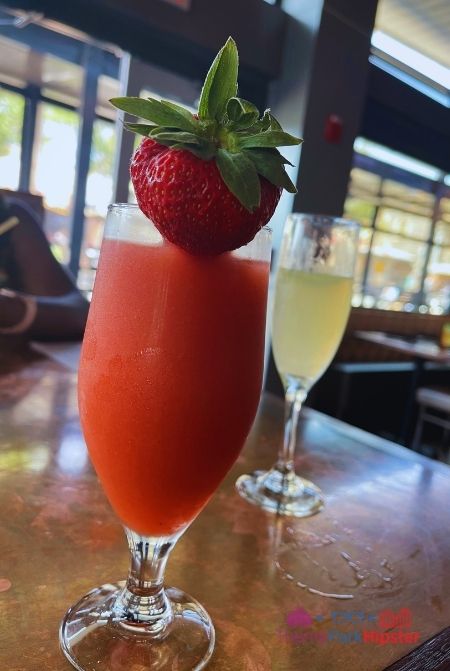 Strawberry Smoothie Cocktail CityWorks Disney Springs. Keep reading to learn where to find the best breakfast in Disney Springs.