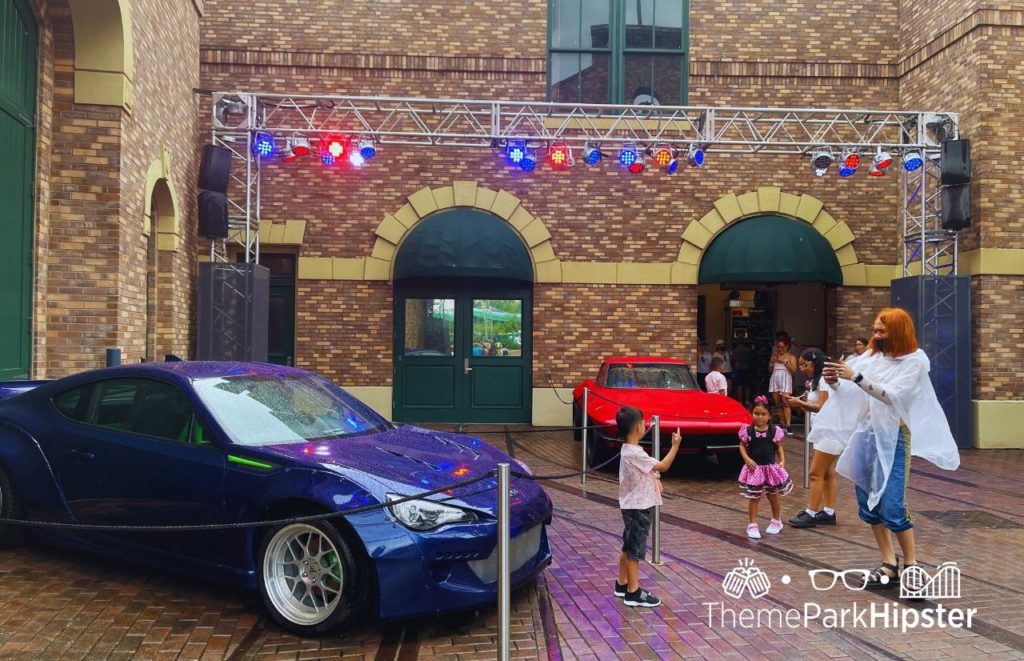 Universal Orlando Blue and Red Car on Fast and Furious Ride