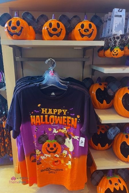 Disney Halloween Merchandise Mickey Pumpkin Shirt. Keep reading to find the best gifts from Disney World.