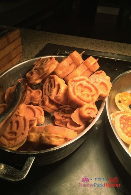 Buffet at Disney with Mickey Mouse Waffles