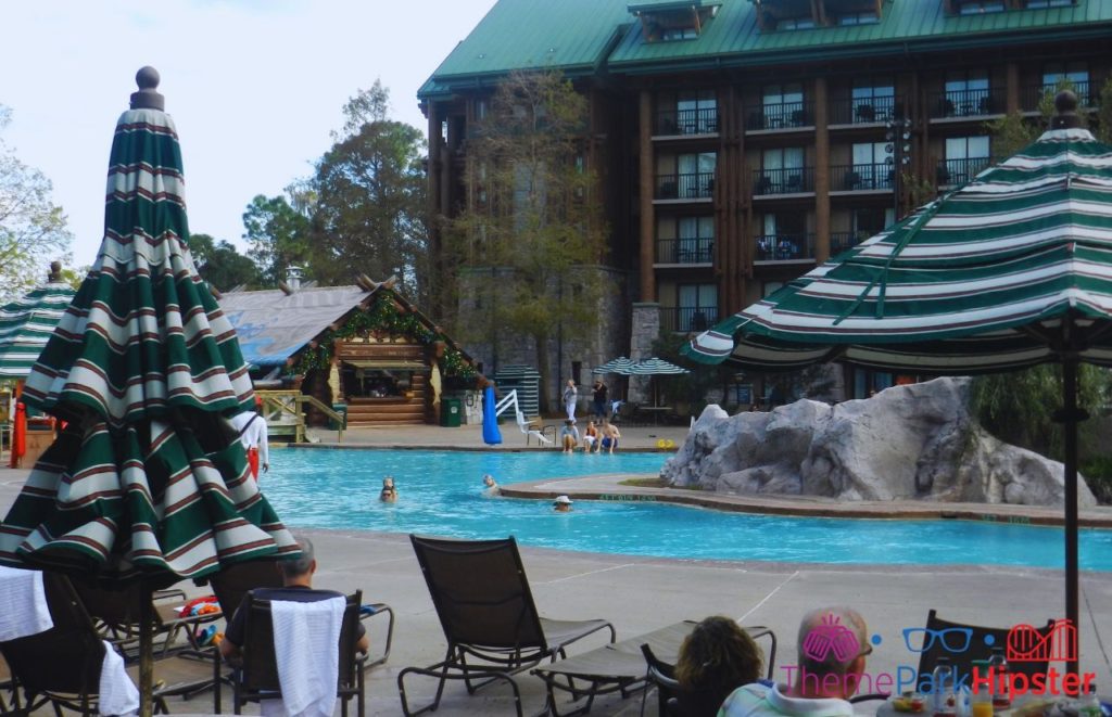 Disney Wilderness Lodge Pool Area. Keep reading to get the full guide to Disney Wilderness Lodge Christmas activities.