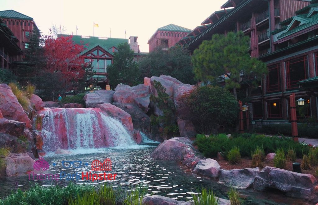 Disney Wilderness Lodge Waterfalls and Springs. Keep reading to get the full guide to Disney Wilderness Lodge Christmas activities.