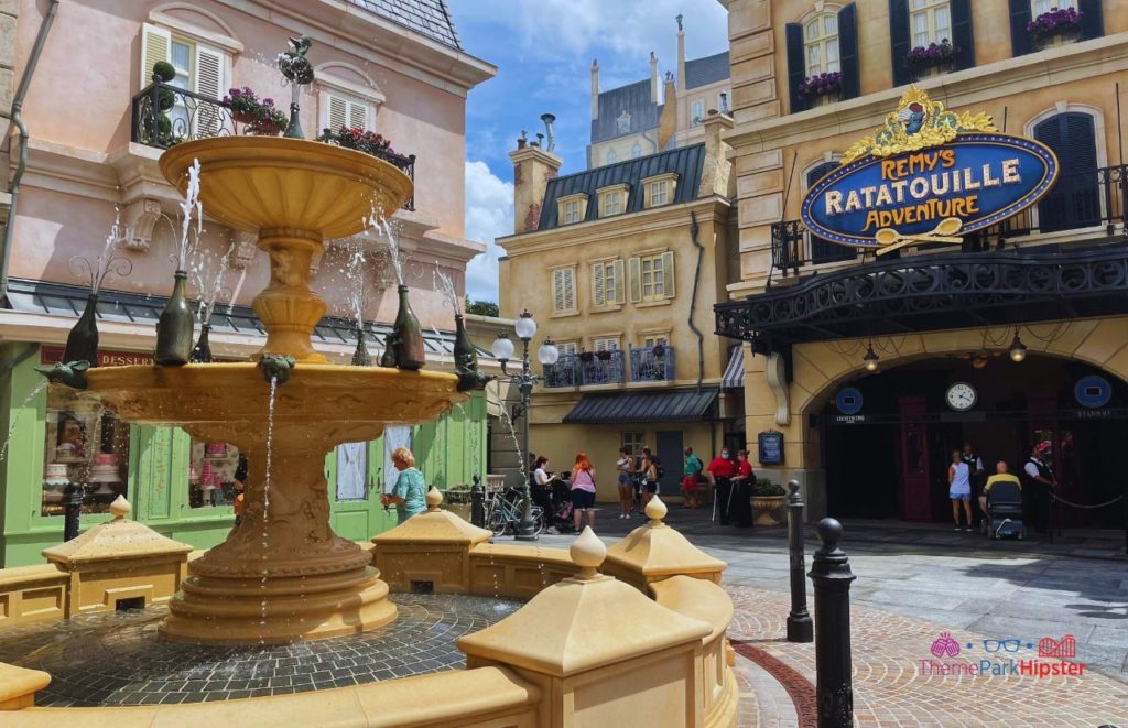 New Ratatouille Ride at Epcot Entrance in France Pavilion