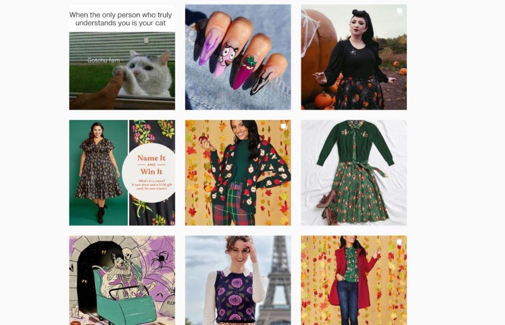 ModCloth Instagram Page