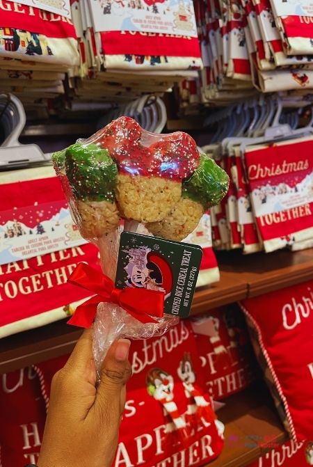 Disney Christmas Merchandise and gifts with Mickey Mouse Crispy Treats