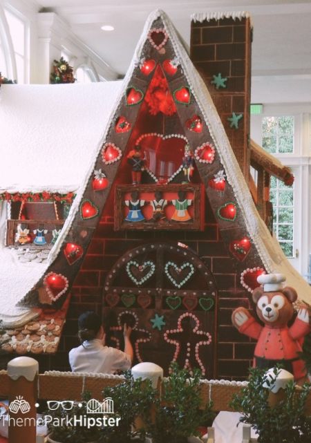 Gingerbread House at Epcot Duffy the Bear 2012 in America Pavilion