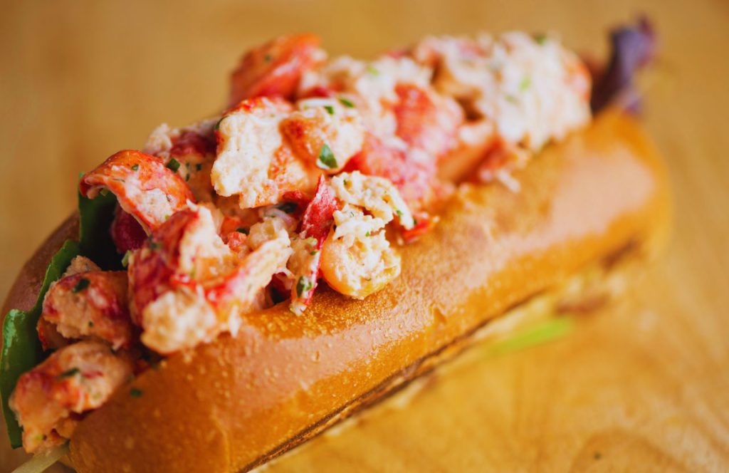 Columbia Harbour House Lobster Roll at Disney World. One of the best quick service and counter service restaurants at Magic Kingdom.
