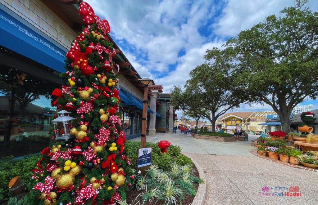 Mickey and Minnie Mouse 2023 Christmas Tree Trail at Disney Springs