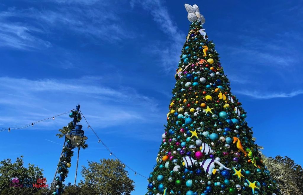 SeaWorld Christmas Celebration Main Christmas Tree Orlando Florida