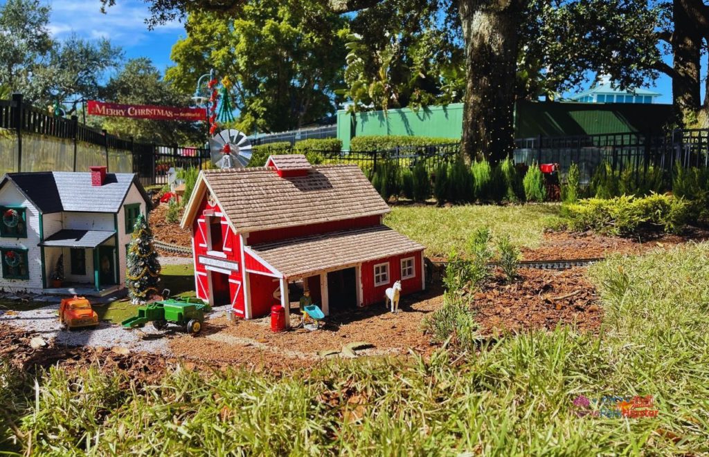 SeaWorld Christmas Celebration Miniature Town with Train. Keep reading to learn about Christmas at SeaWorld Orlando!