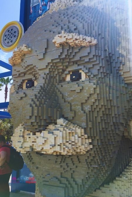 Legoland Florida Albert Einstein Lego Head. Keep reading to get the full guide to LEGOLAND Florida tips!