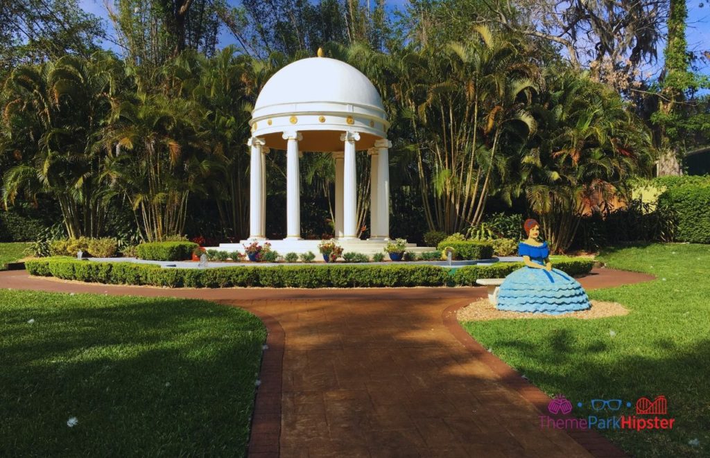 Legoland Florida Cypress Garden Tribute with Lady in Big blue Dress