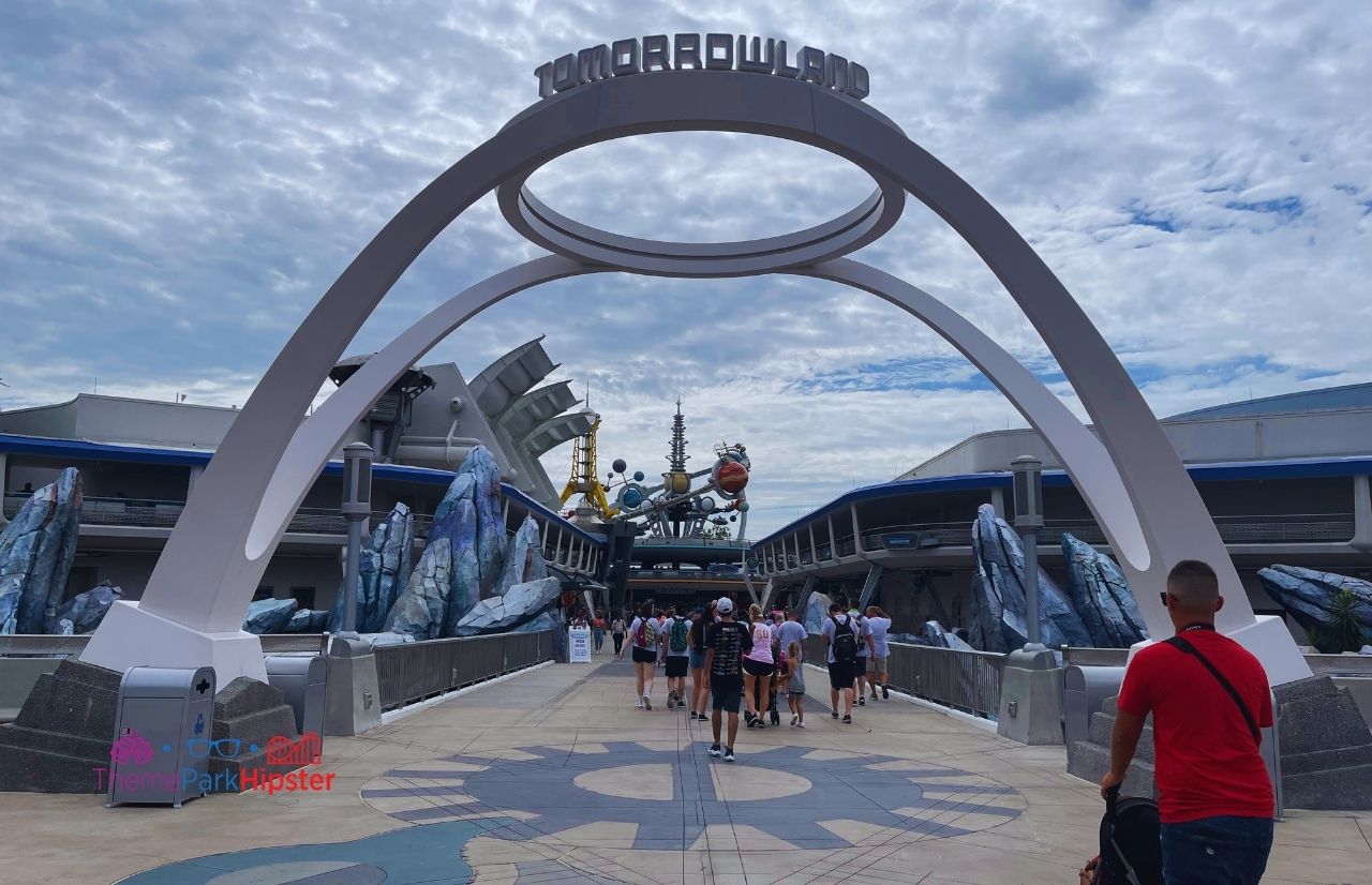 Tomorrowland Sign Magic Kingdom Entrance