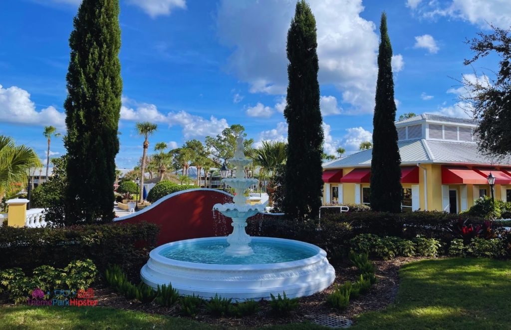 Wyndham Grand Resort in Orlando Florida Water fountains on beautiful lawn