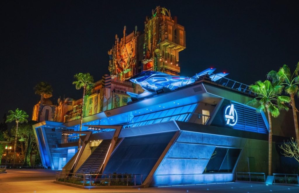 Disneyland Avengers Campus with Guardians of the Galaxy Cosmic Rewind Disney California Adventure. Where are Disney Parks Located?