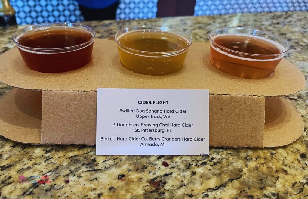 Epcot International Festival of the Arts 2022 Tangerine Cafe Flavors of Medina in Morocco Pavilion with Cider Flight. Keep reading to learn more about the Epcot International Food and Wine Festival Menu.